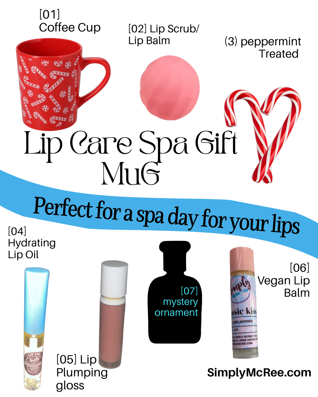 Holiday Lip Care Spa Gift Mug