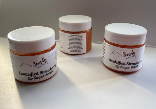 Strawberry Emulsifying Sugar Scrub