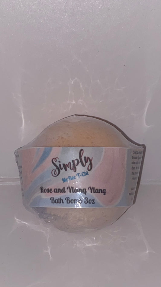 Rose and Ylang Ylang Bath bombs