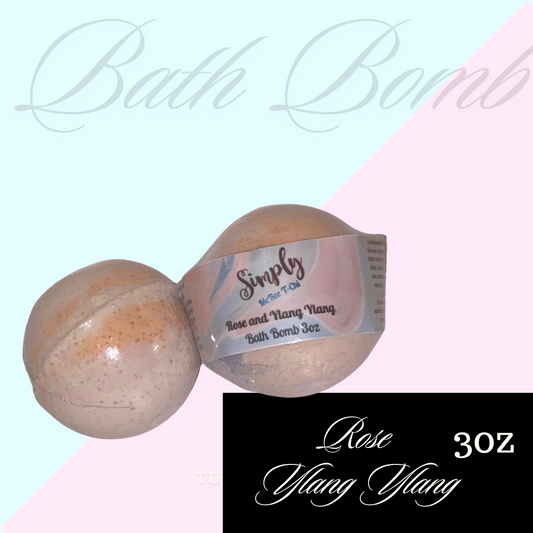 Rose and Ylang Ylang Bath bombs