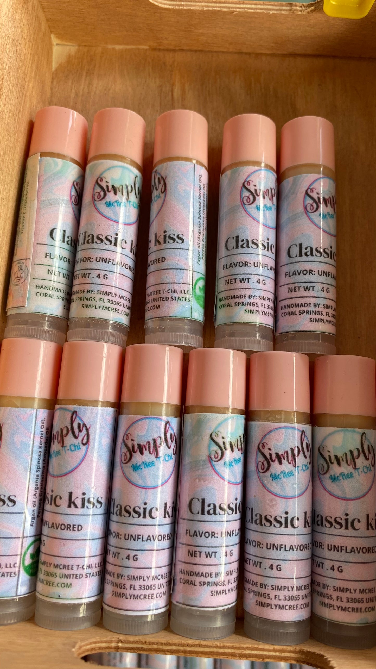 Vegan lip balms